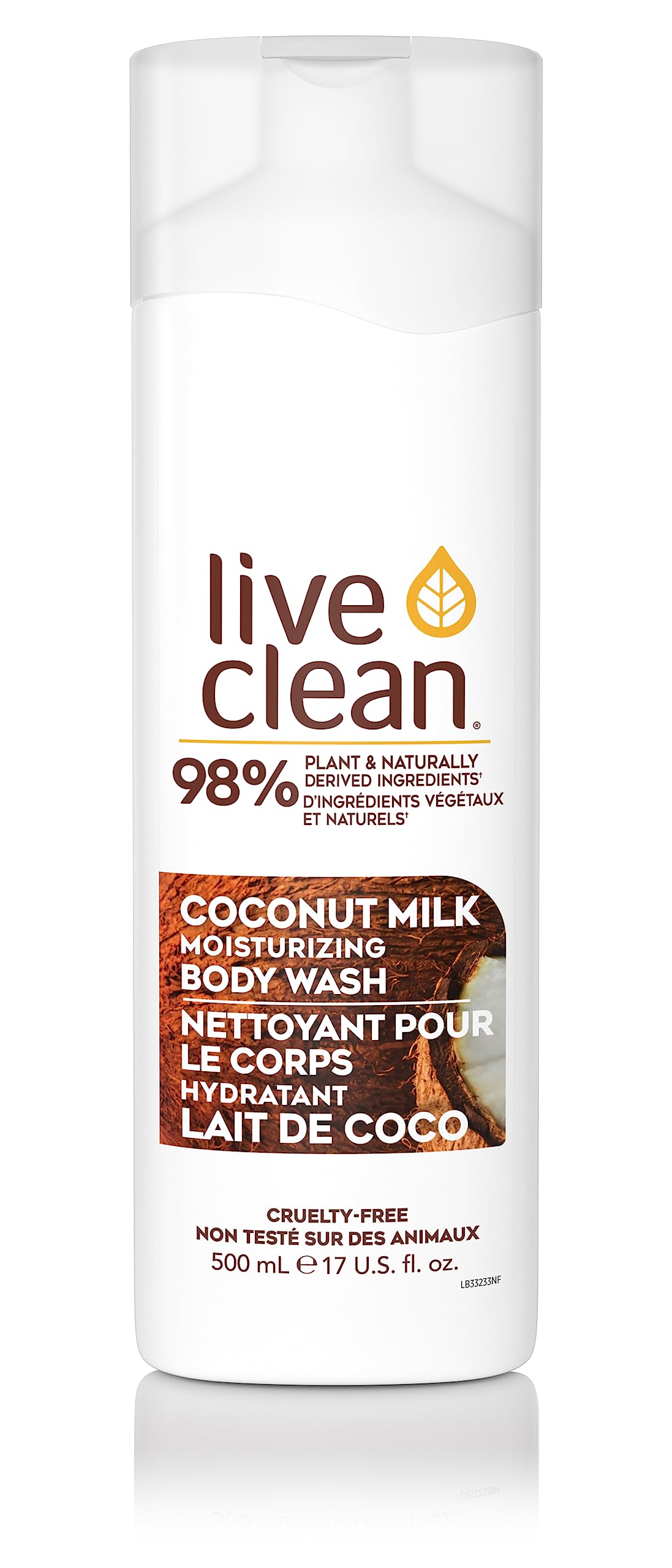 Live Clean Coconut Milk Body Wash 500ml
