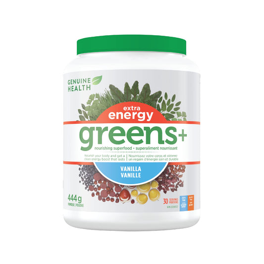 Genuin Health   Genuine Health Greens+ Multi+ Vanilla 444g