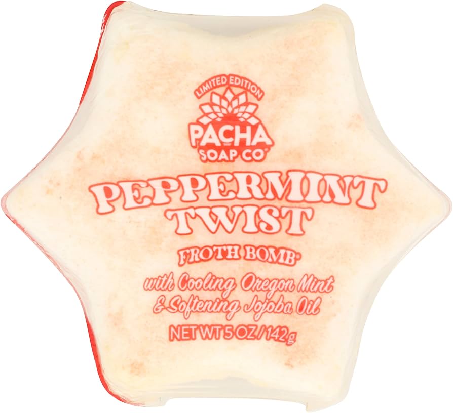 Pacha Soap Froth Bomb, Peppermint Twist 142g