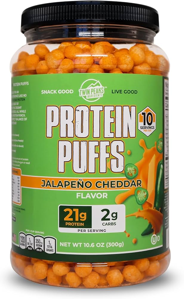 Twin Peaks Twin Peaks Protein Puffs, Jalapeno Cheddar, 300g