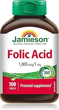 Jamieson JMS Folic Acid 1000mcg 100's 100Tablets