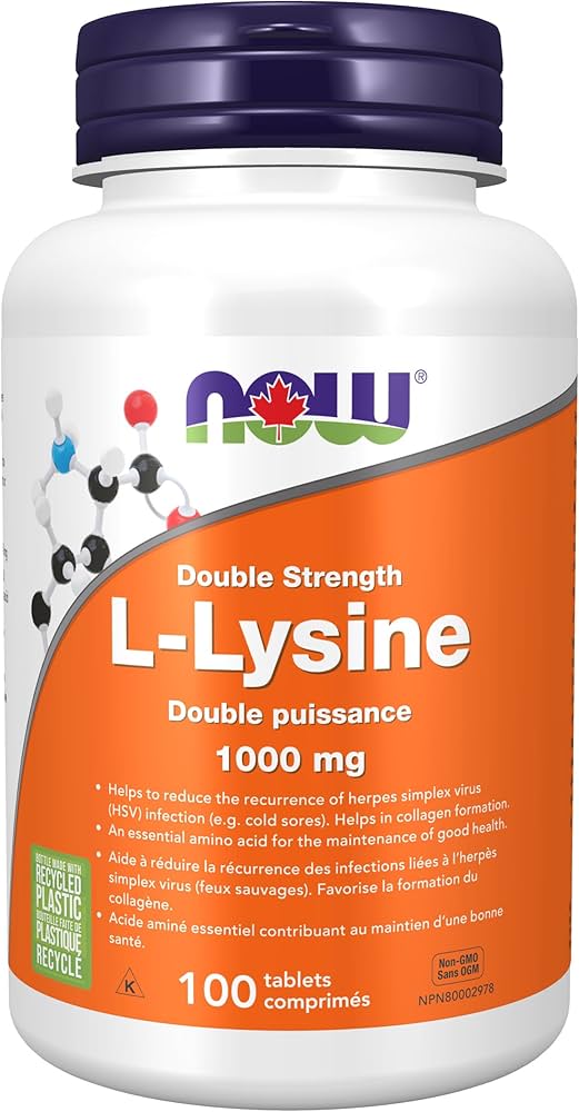 NOW L-Lysine 1000mg Extra Strength 100tabs
