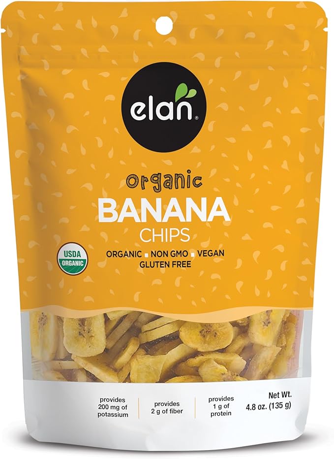 Elan Organics Banana Chips 135 g