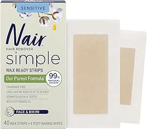 NAIR WAX READY STRIPS SIMPLE FACE & BIKINI 40