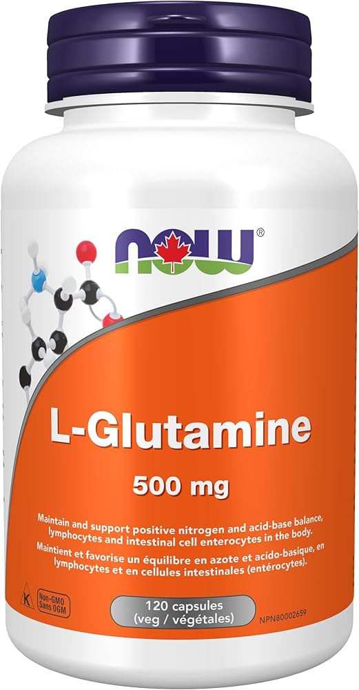 NOW L-Glutamine 500mg Free Form 120vcap