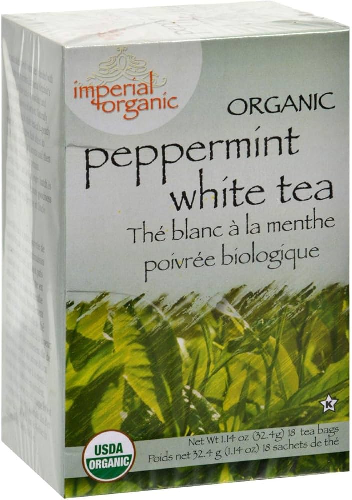 UNCLE LEE'S TEAS Org Peppermint White 18bg