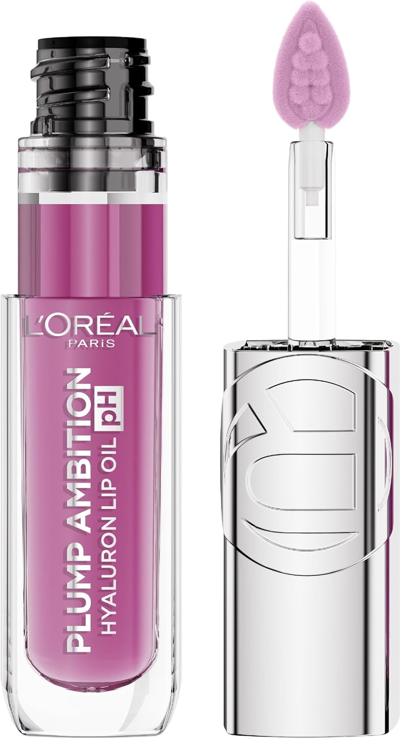 L'OREAL PLUMP AMBITION HYALURON LIP OIL PH LILAC pack of 2