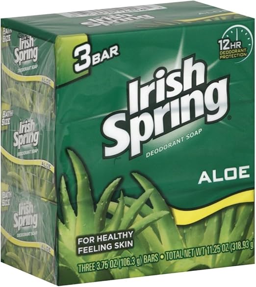 IRISH SPRING BAR ALOE 3PK