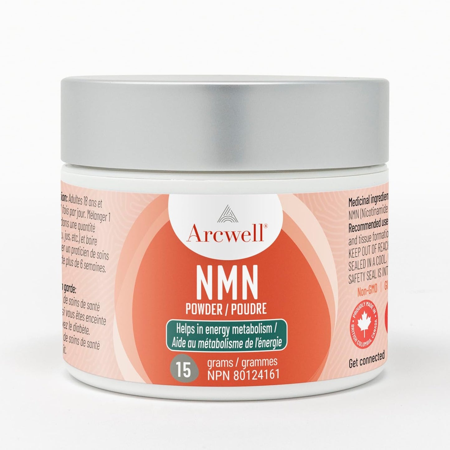 ARCWELL NMN Powder, 250mg / scoop / 15g