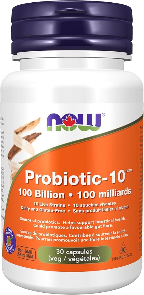 NOW Probiotic-10™ 100 Bill (10 Strains) 30vcap (RR (DF)