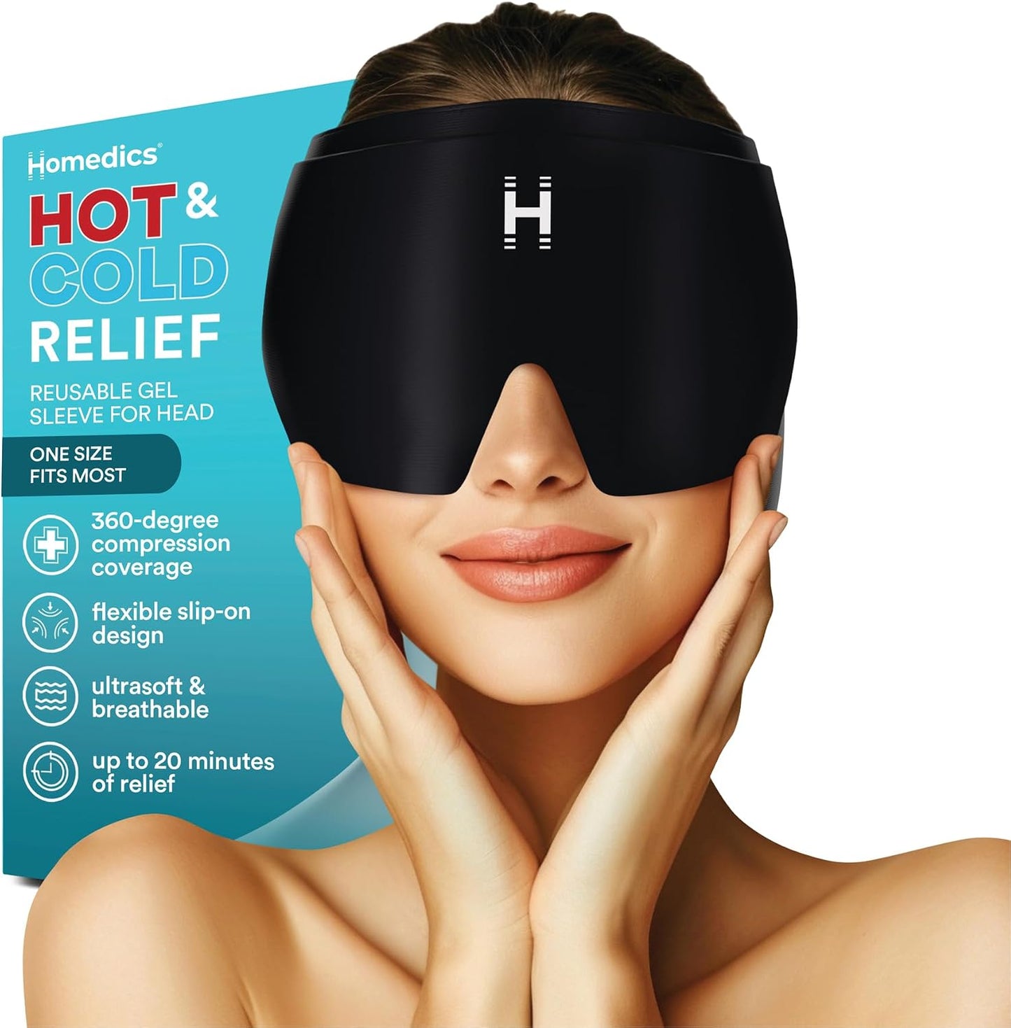 HOMEDICS GEL SLEEVE HEAD HOT & COLD