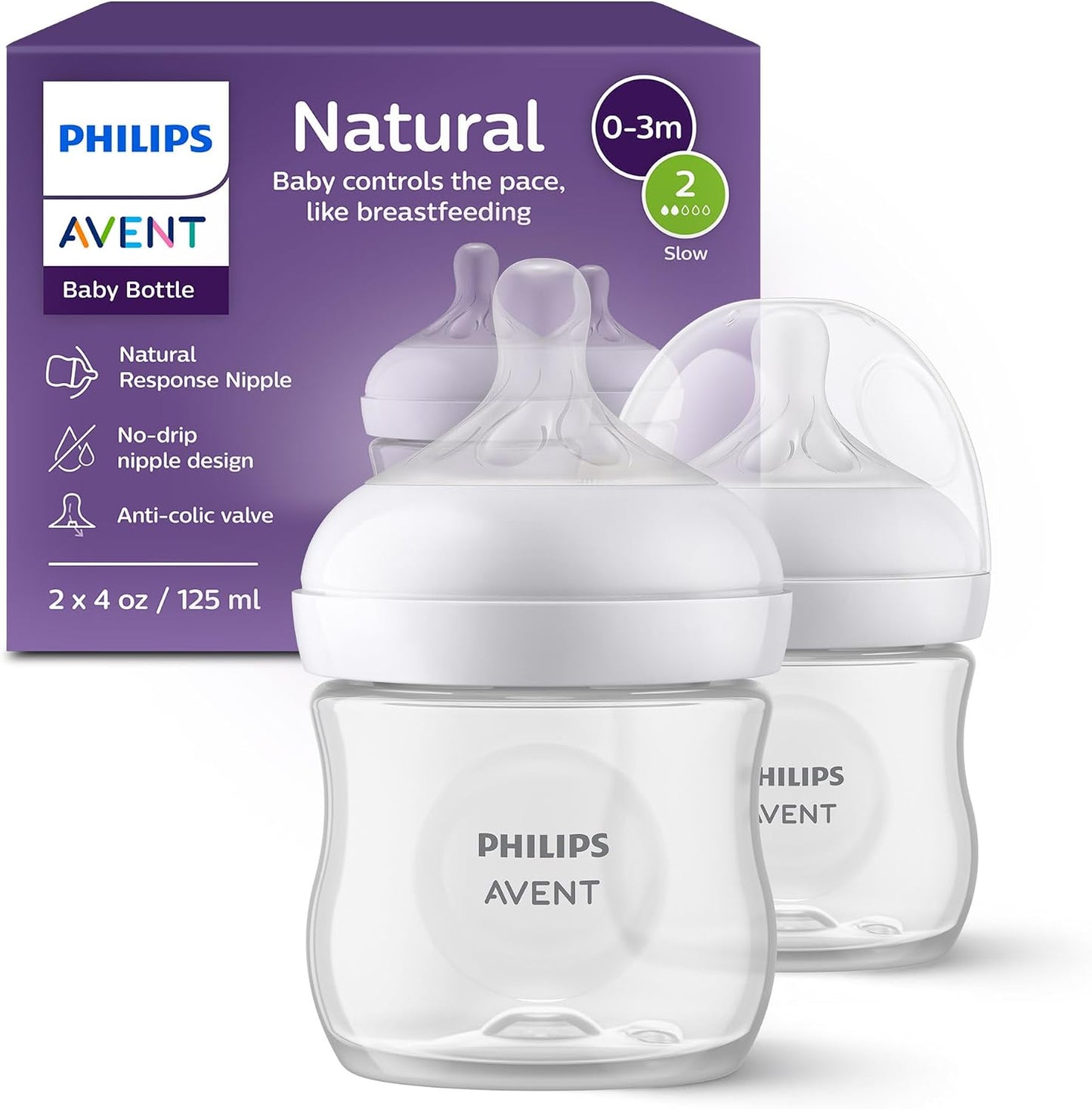 AVENT NATURAL BOTTLES 4OZ 2