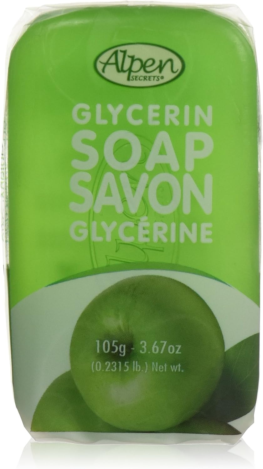ALPEN SECRETS GLYCERIN SOAP GREEN APPLE 105G pack of 24