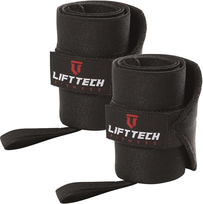 LIFT TECH FITNESS PRO THUMB LOOP WRIST WRAP "20" BLACK
