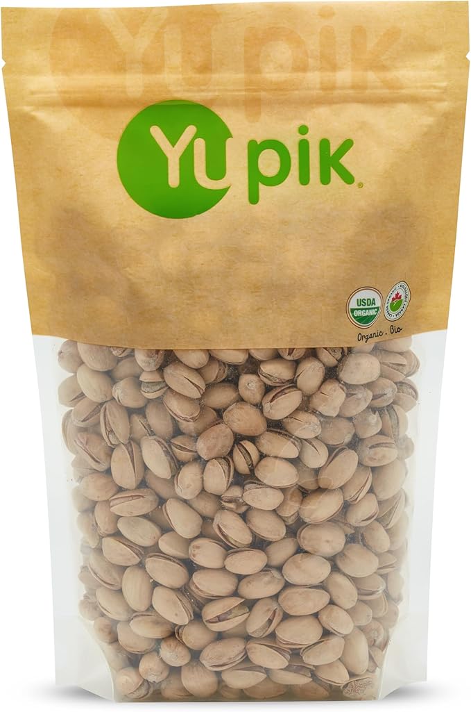 YUPIK Organic Pistachios - roasted, salted 1 kg / 2.2lbs