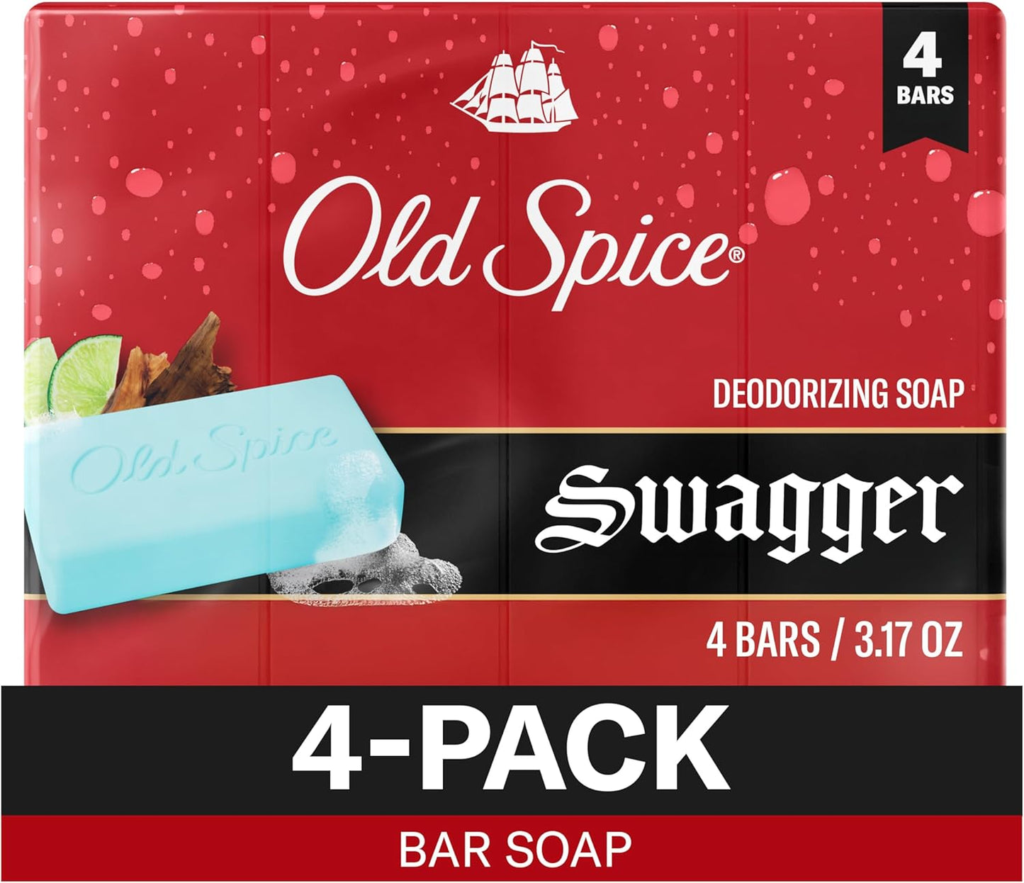 OLD SPICE RED COLLECTION SOAP SWAGGER 4X90G pack of 12