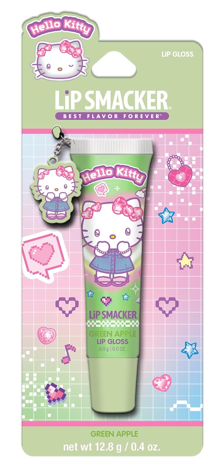 LIP SMACKER HELLO KITTY LIP GLOSS GREEN APPLE pack of 2