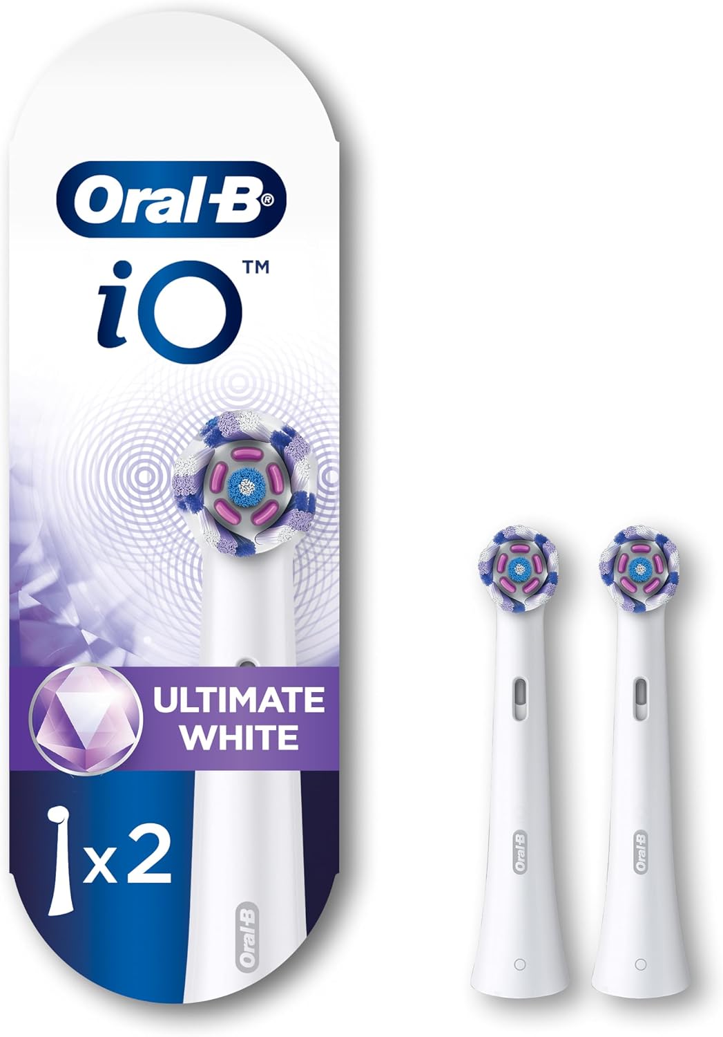 ORAL B IO ULTIMATE WHITE BRUSH HEAD REPLACE WHT 2