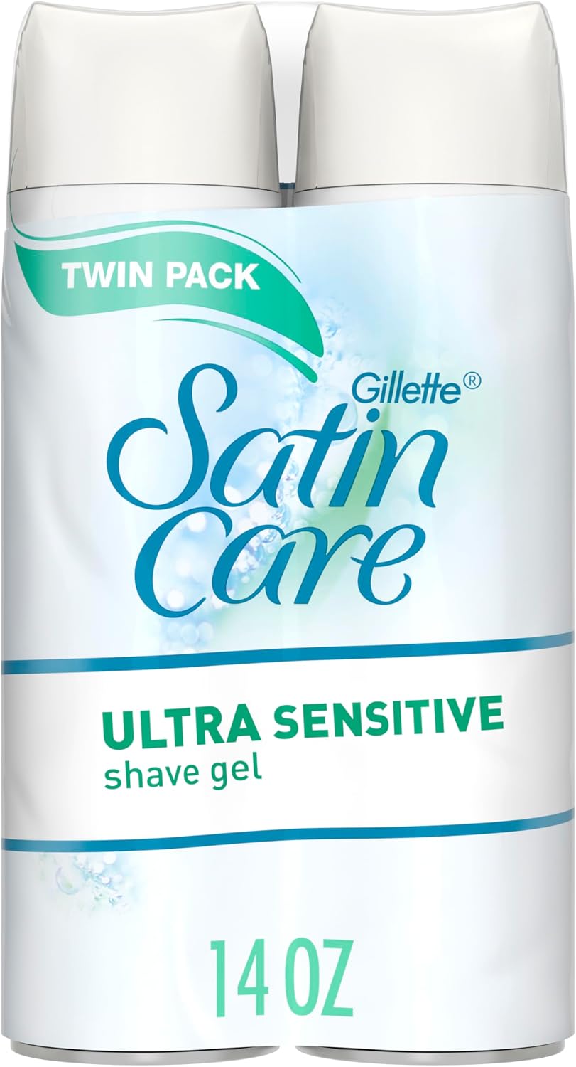 GILLETTE SATIN CARE SHAVE GEL ULTRA SENSIT 2X198G AEROSOL