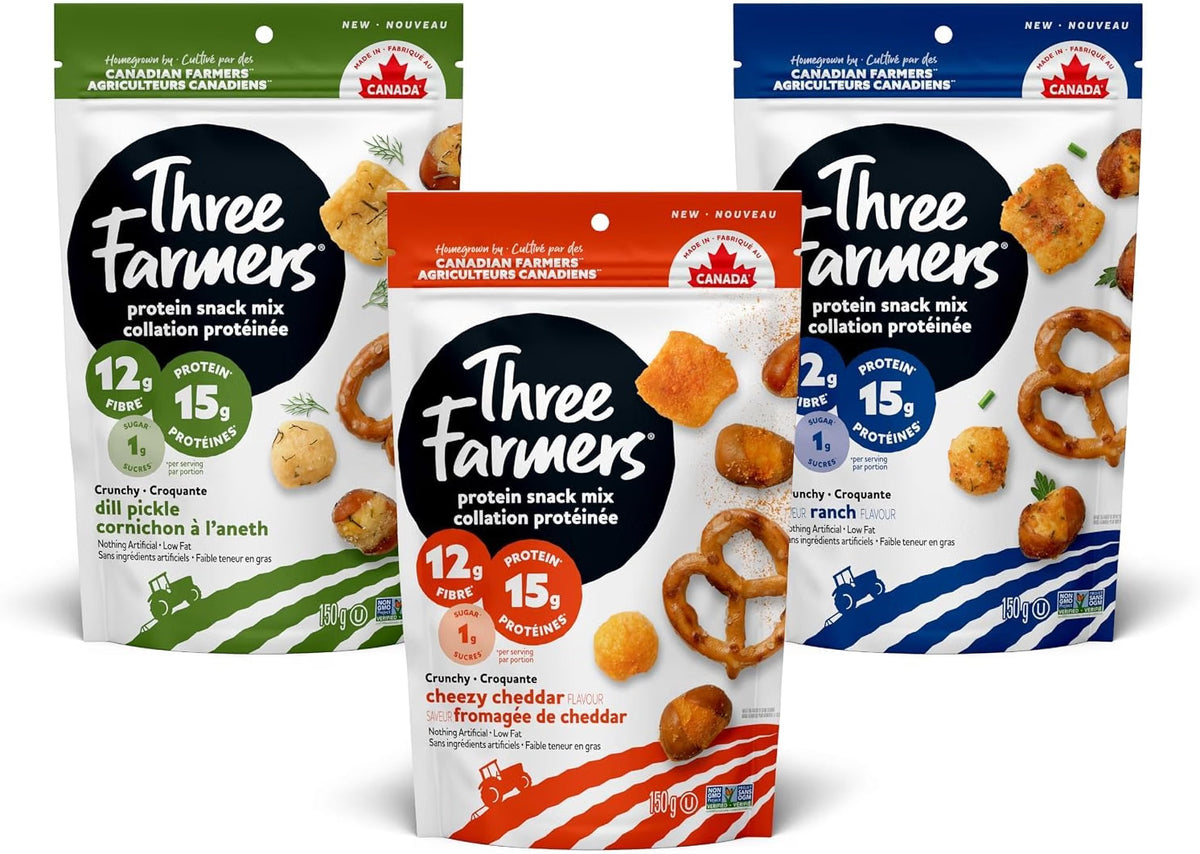 Three Farmers - Protein Snack Mix Shipper 30 x 150 - 1disp