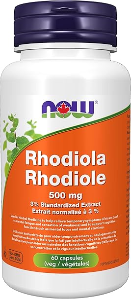 NOW Rhodiola (Arctic Root) 500mg 60vcap