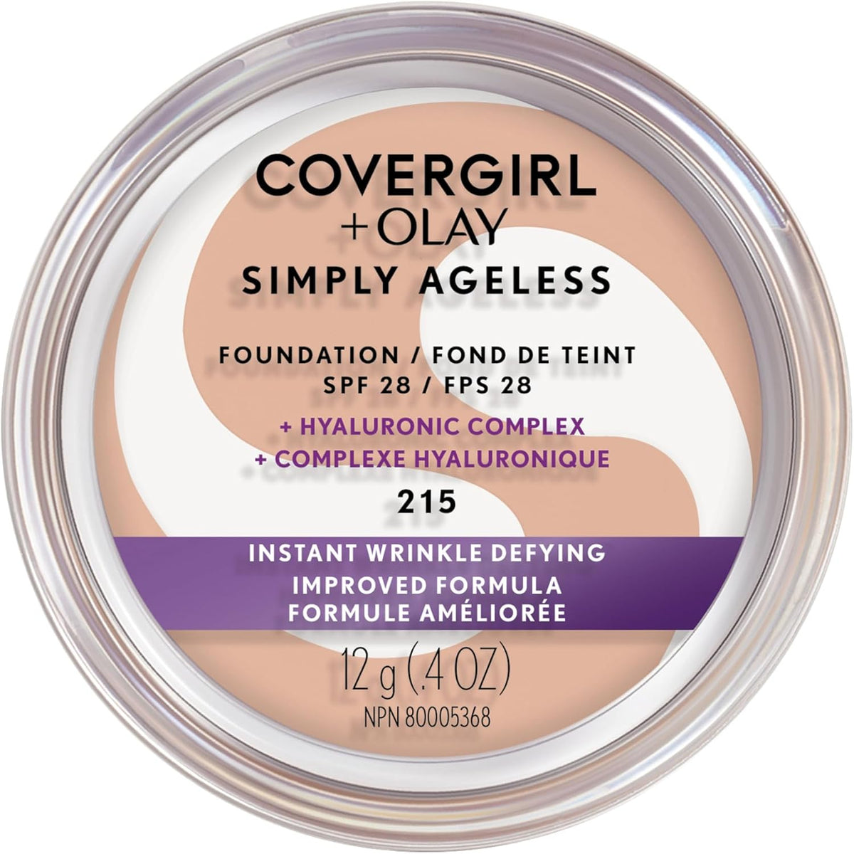 COVER GIRL & OLAY SIMPLY AGELESS FND NATURAL IVORY pack of 2