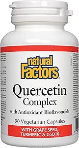 Natural Factors Quercetin Complex with Grape Seed, Turmeric & CoQ10 90 vcapsvcaps