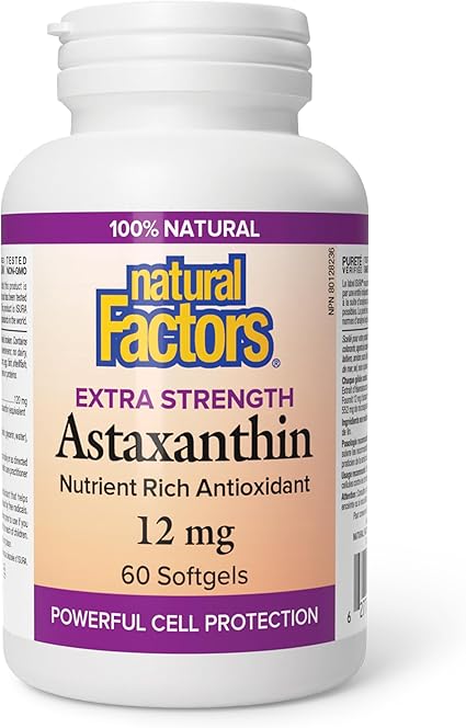 Natural Factors   Astaxanthin 12 mg   60sgls