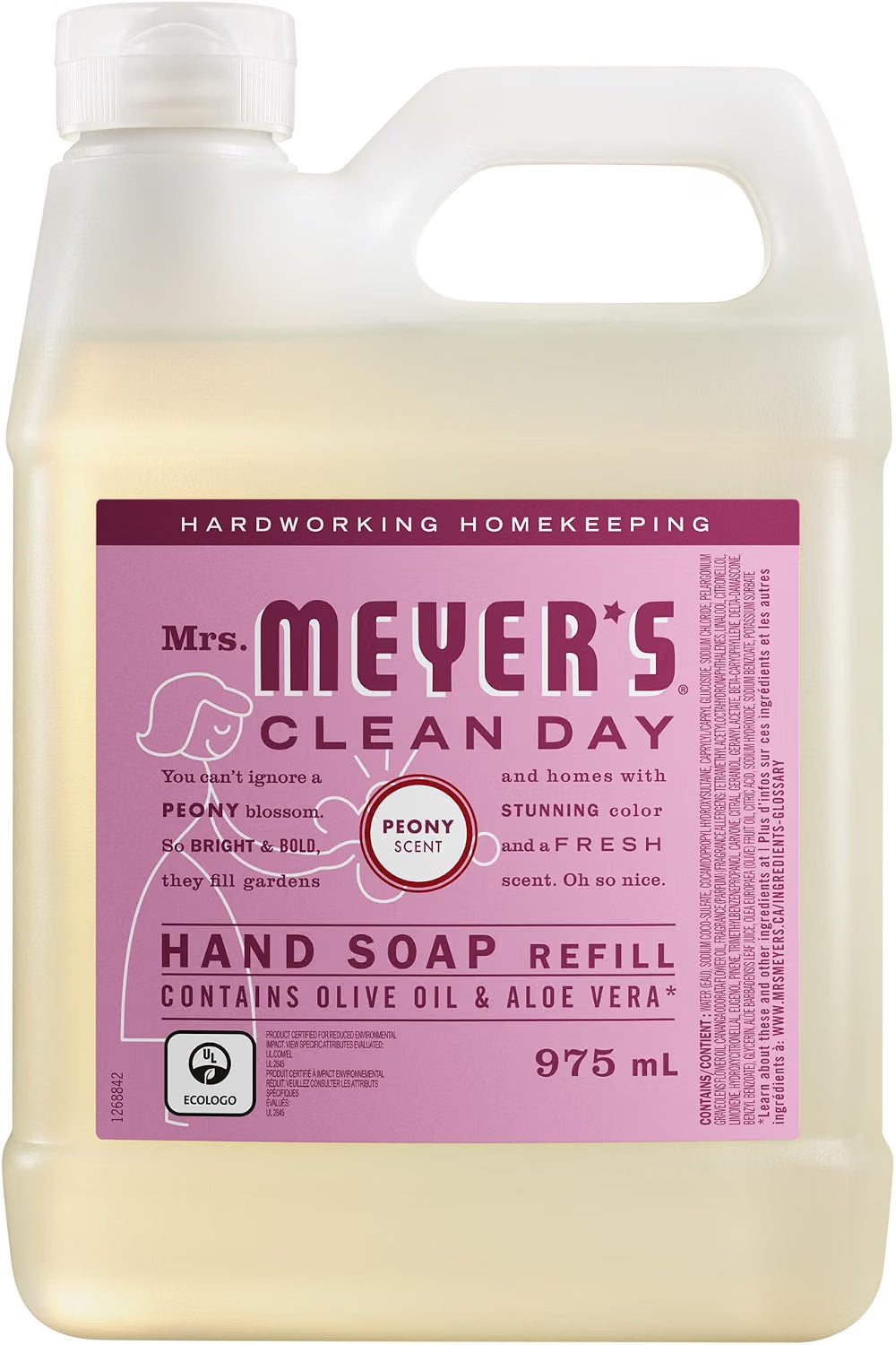 Mrs. Meyer's Clean Day - Hand Soap - Peony Refill - 975ml