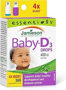Jamieson JMS Baby-D 400 IU Vitamin D3 Droplets 11.7ml 11.7mlD3 Droplets