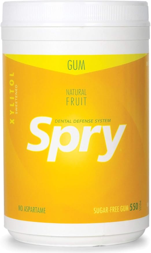 SPRY SPRY CHEWING GUM, FRESH FRUIT, 550's