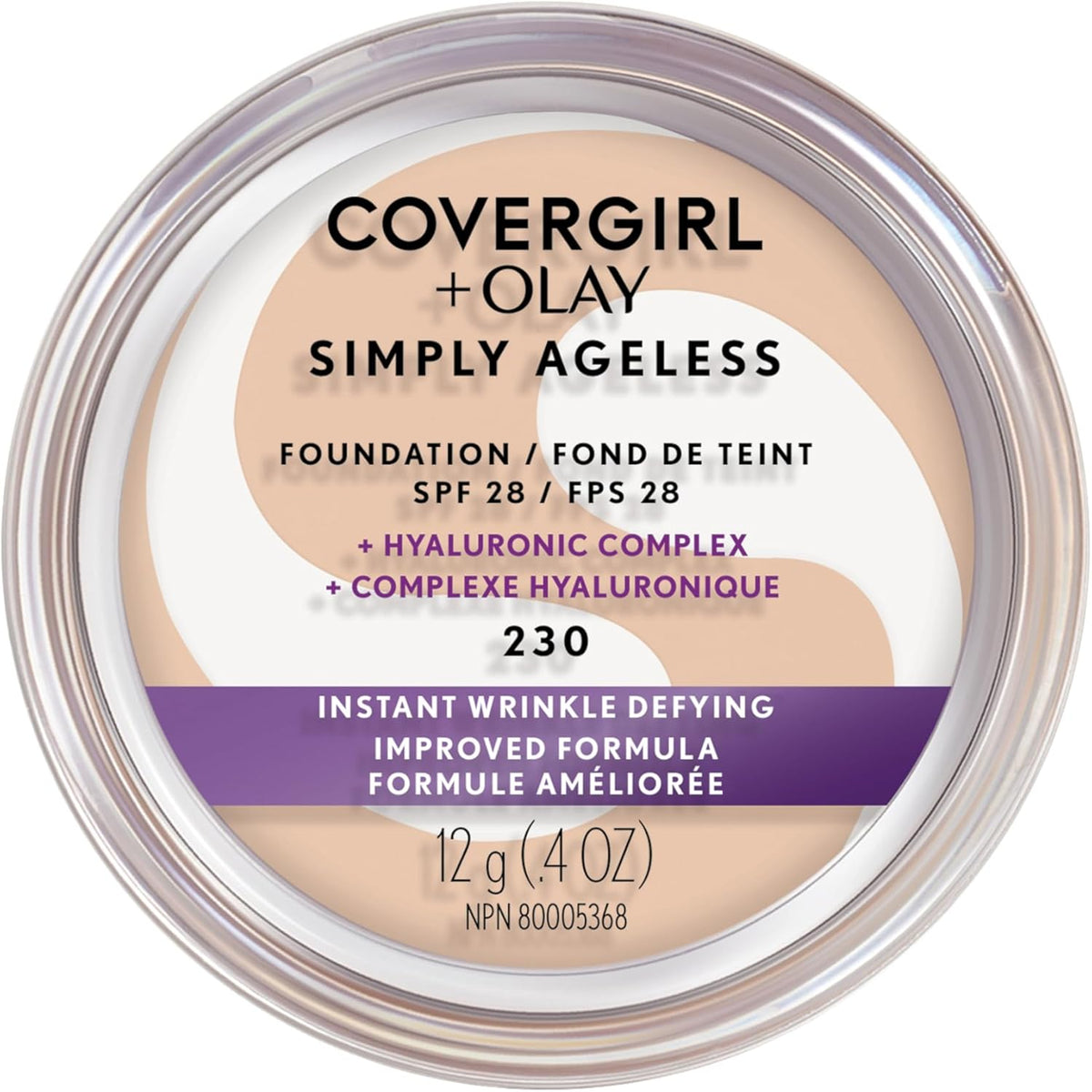 COVER GIRL & OLAY SIMPLY AGELESS FND CLASSIC BEIGE pack of 2