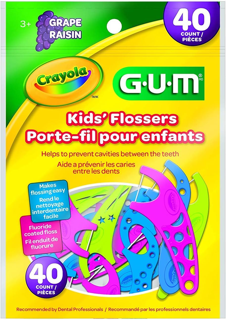 GUM FLOSSER KIDS CRAYOLA 40