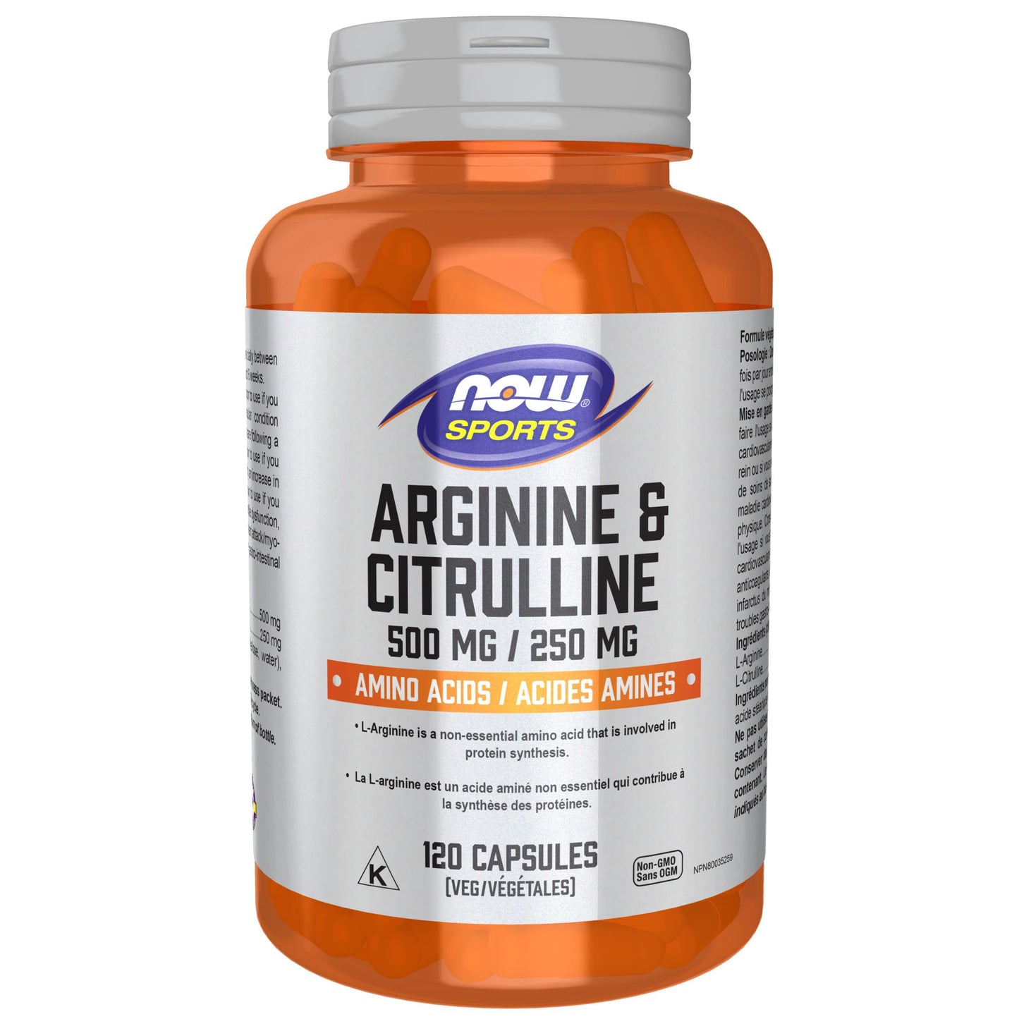 NOW Arginine & Citrulline 120vcap