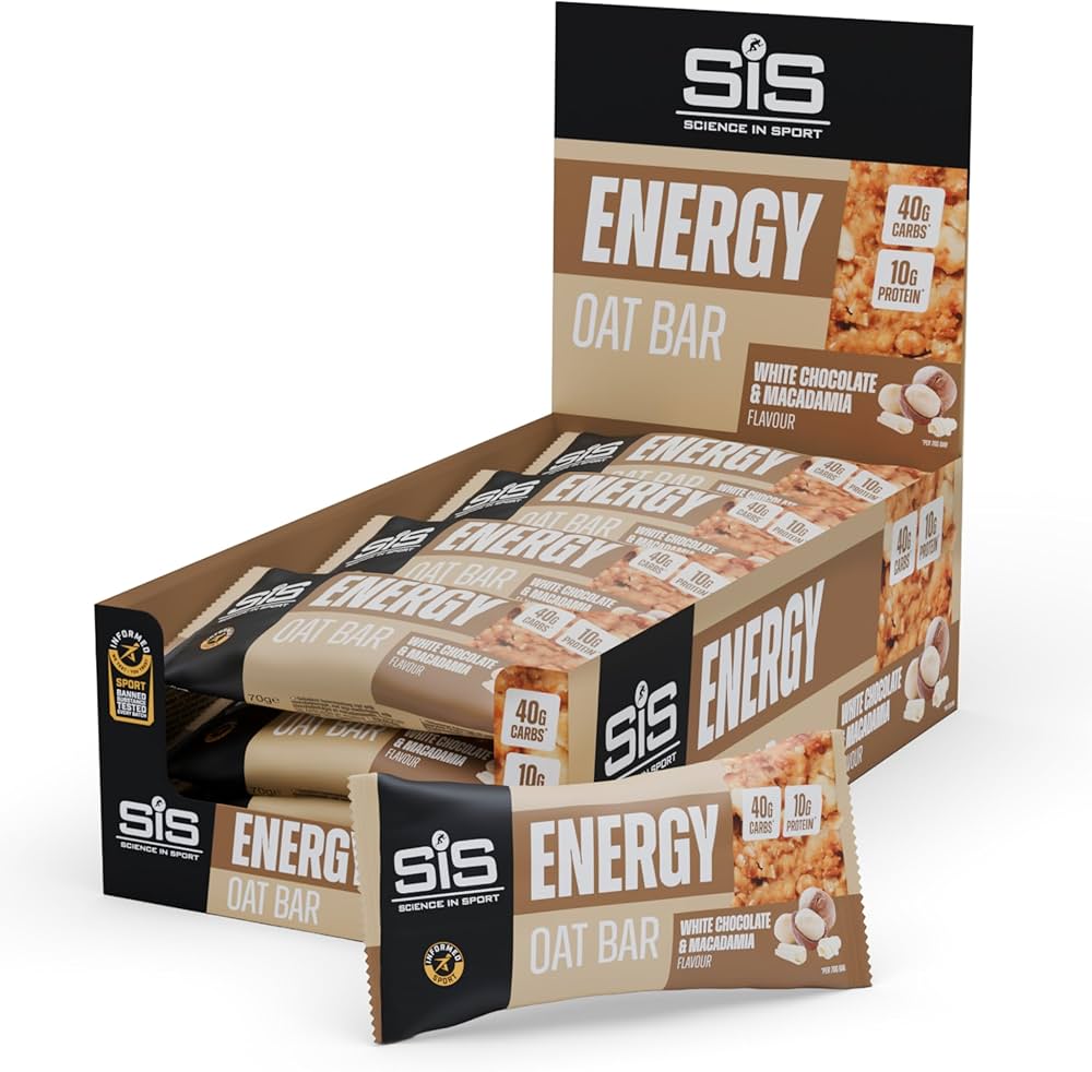 Science In Sport Energy OatBar, White Choc Macadamia, 12/box