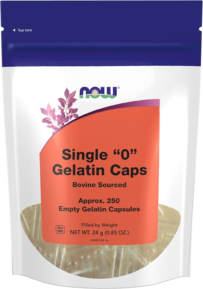 NOW Gelatin Caps '0' 250's