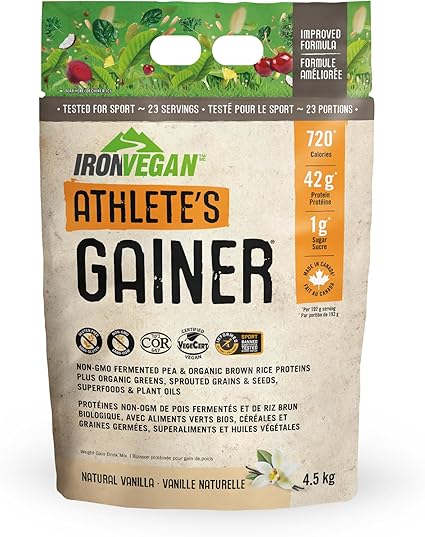 Iron Vegan Athlete's Gainer 4.5 kg Vanilla