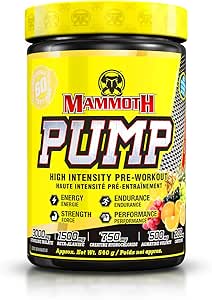 Bucked Up Mammoth Pump, Fruit Punch 60 serve