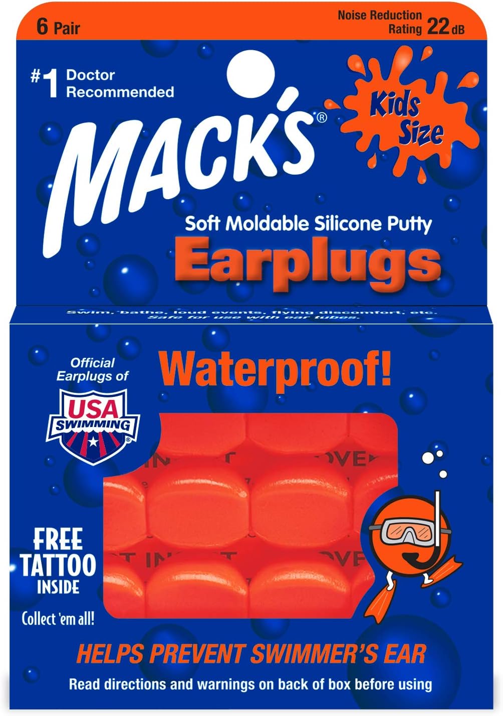 MACKS EAR PLUGS PILLOW SFT KIDS 6