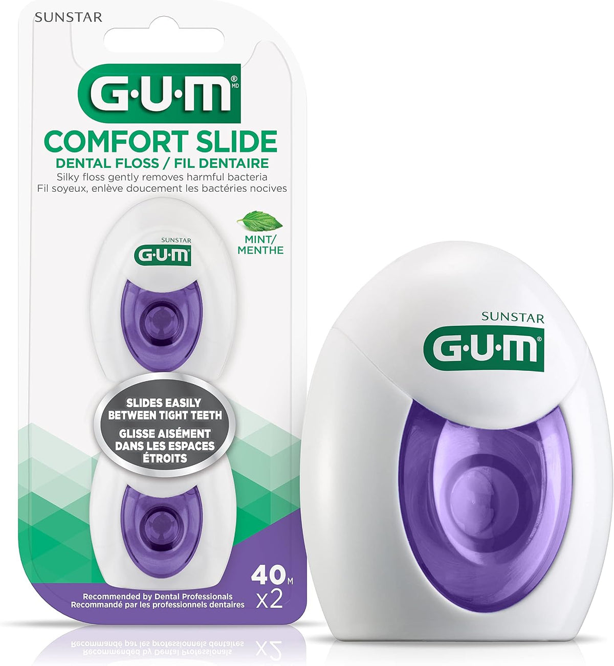 GUM COMFORT SLIDE DENTAL FLOSS MINT 2