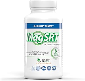 Health MagSRT Slow Release Magnesium Supplement With Active B-Vitamin, 240 Tablets