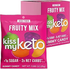 Kiss My Keto Gummies Fruity Mix 25 g - Pack of 8