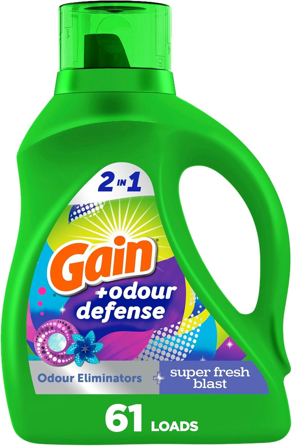 GAIN LIQ HIGH EFFICIENCY SUPER FRESH BLAST 1.36L pack of 6