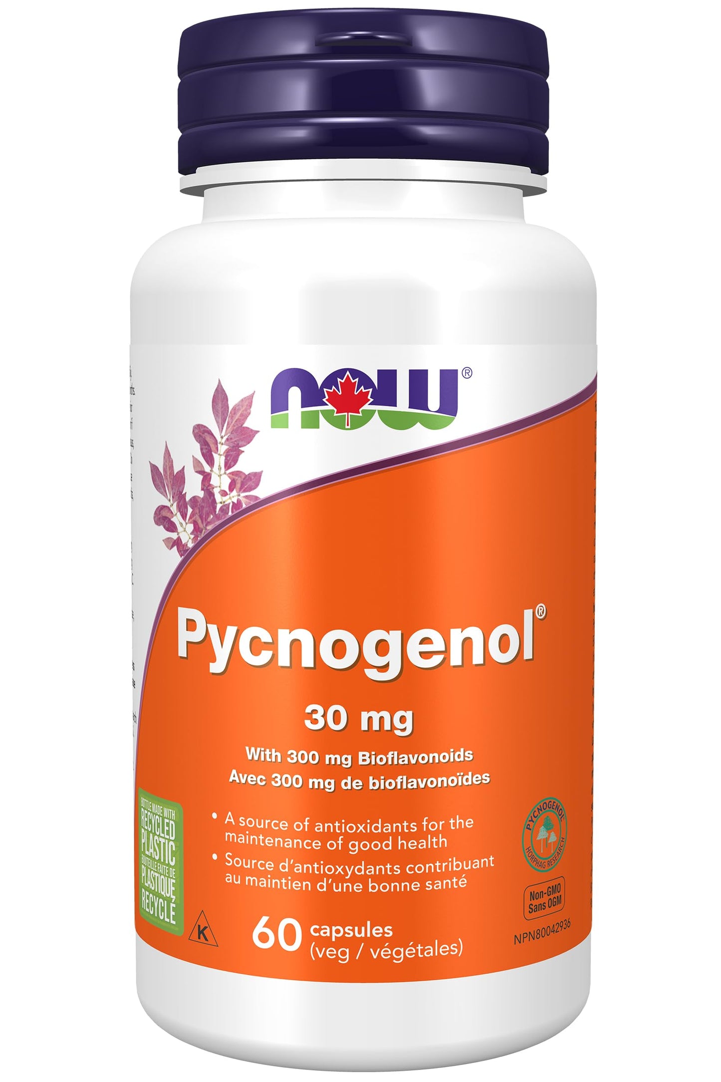 NOW Pycnogenol 30mg w/Bioflavos 60vcap