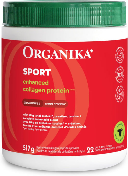 Organika   ENHANCED COLLAGEN SPORT UNFLAVOURED 517G