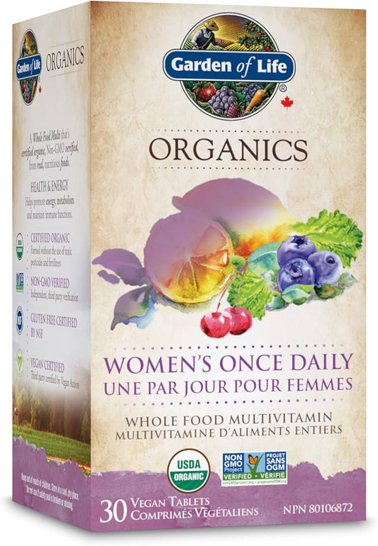 Garden of Life - Organics - Multivitamin - Women's Once Daily - 30 VT