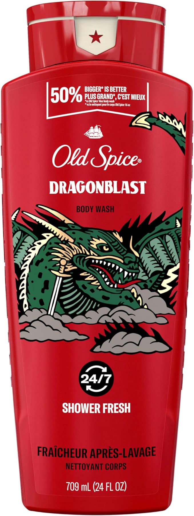 OLD SPICE WILD COLLECTION B/WASH DRAGONBLAST 709ML