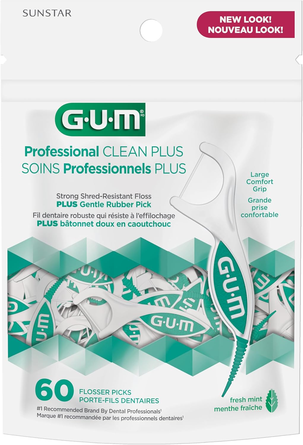 GUM FLOSSERS PROFESSIONAL CLEAN + 60