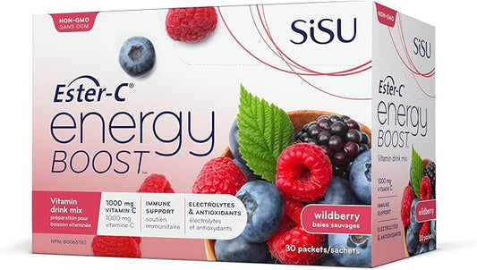 SISU Energy Boost™ with Ester-C® (berry) 30 sachets