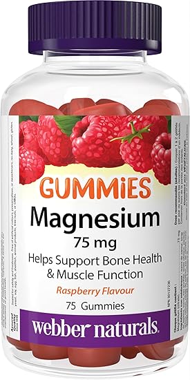 Webber Naturals - Magnesium Gummies 75 mg - 75 Gummies